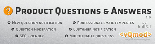 Product Questions & Answers / Ask a Question Extension for OpenCart