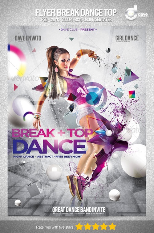 GraphicRiver - Flyer Break Dance Top Party 4979509