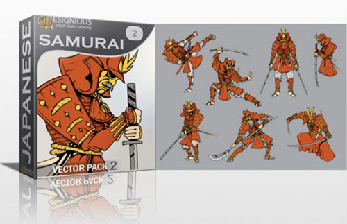 Samurai Photoshop Vector Pack 2