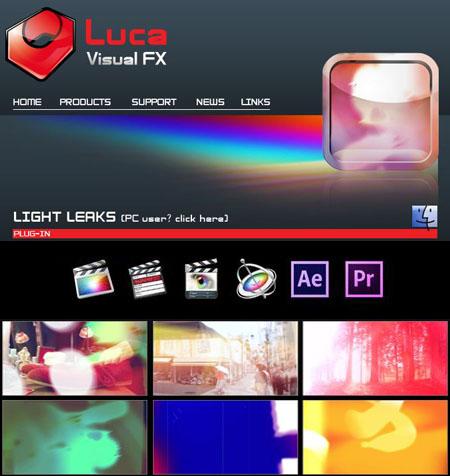 Luca VisualFX Light Leaks 1.0.1 Plugin for FCPX & Motion