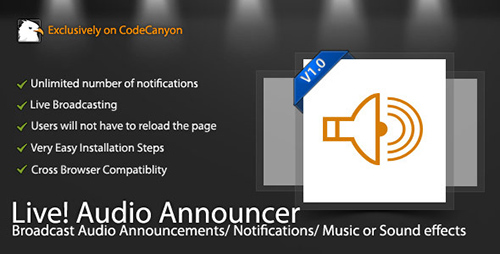CodeCanyon - Live Audio Announcer v1.0