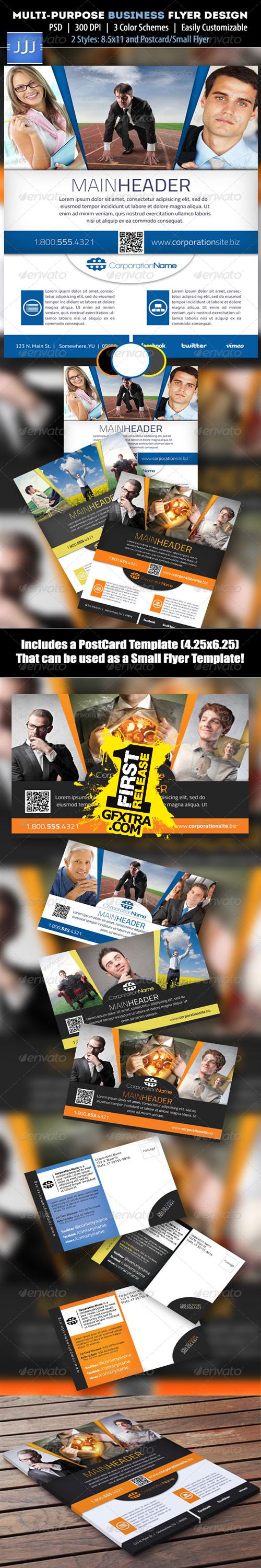 GraphicRiver - Business Flyer 11 with Postcard