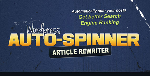 CodeCanyon - Wordpress Auto Spinner v1.0.3 - Articles Rewriter