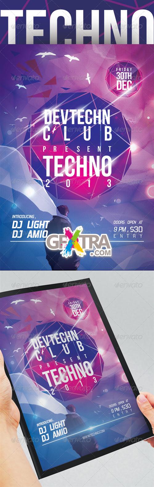 GraphicRiver - Techno Party Flyer Templates