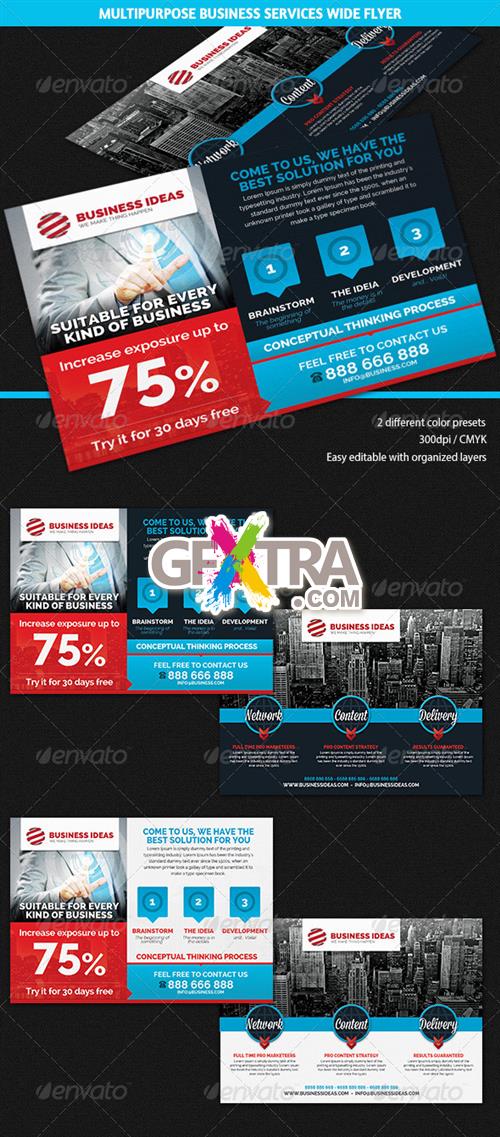 GraphicRiver - Multipurpose Business & Services Flyer