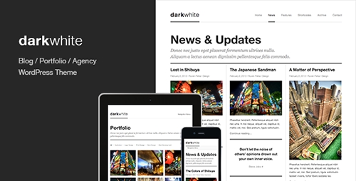 ThemeForest - Darkwhite v1.3 - Blog Portfolio WordPress Theme