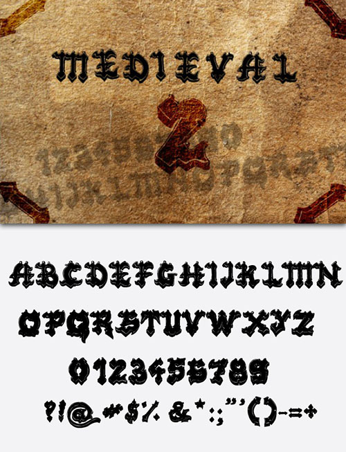 Medieval Fonts Pack 2