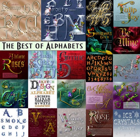 The Best Collections of Alphabets, 27 Sets