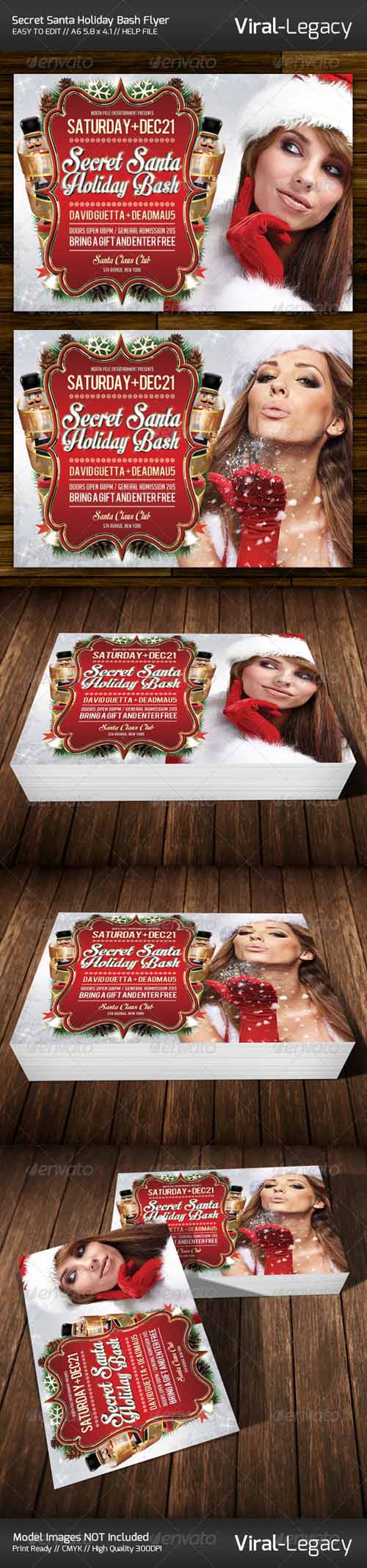 GraphicRiver - Secret Santa Holiday Bash Flyer