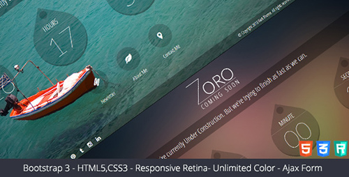 ThemeForest - Zoro - Responsive Coming Soon Page - RIP