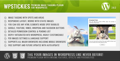CodeCanyon - wpStickies v2.0.2 - The Premium Image Tagging Plugin