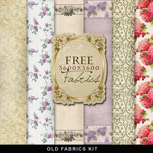 Textures - Old Style Fabrics With Flowers