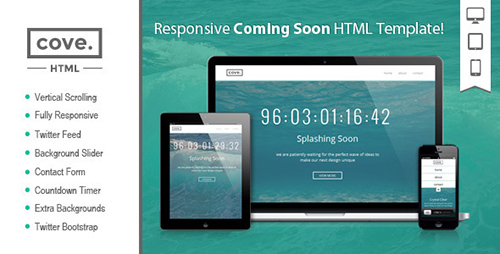 ThemeForest - Cove - Responsive Coming Soon HTML Template - RIP