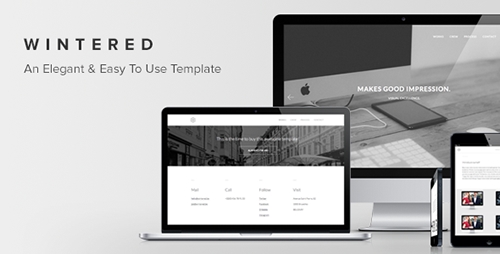 ThemeForest - Wintered - An Elegant and Easy To Use One-Page Template - RIP