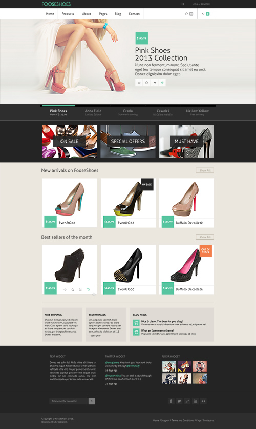 PSD Web Template - eCommerce