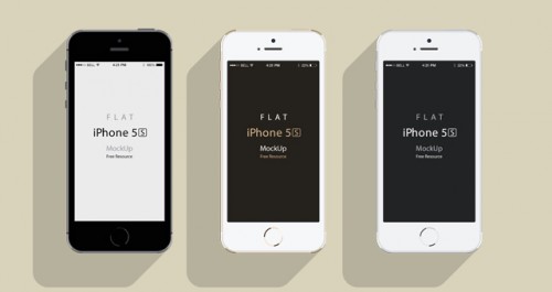 Pixeden iPhone 5S Psd Flat Design Mockup