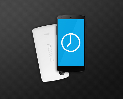 PSD Source - Google Nexus 5 Screen Mock up