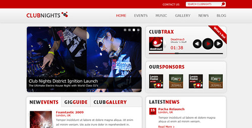 ThemeForest - ClubNights :: Your Gateway to the Club Life - xhtml - FULL