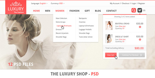 ThemeForest - The Luxury Shop - PSD
