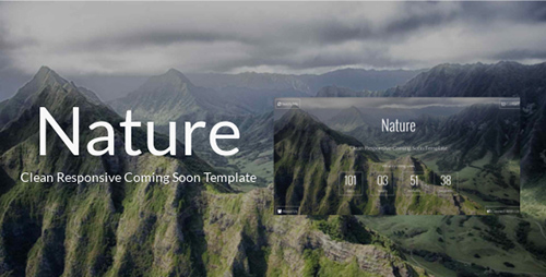 ThemeForest - Nature - Clean Responsive Coming Soon Template - RIP