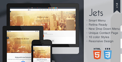 ThemeForest - Jets - Responsive HTML5 Template - RIP