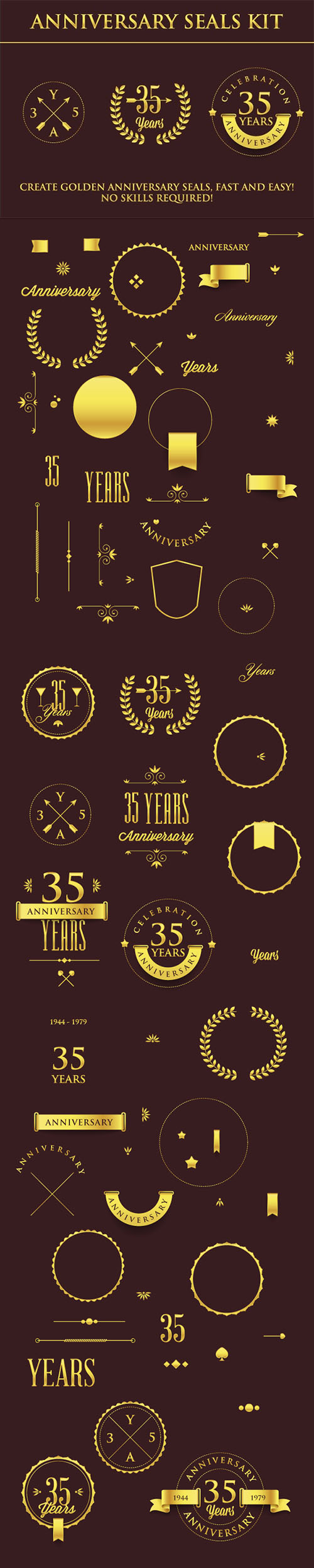 Designtnt - Anniversary Sign Collection