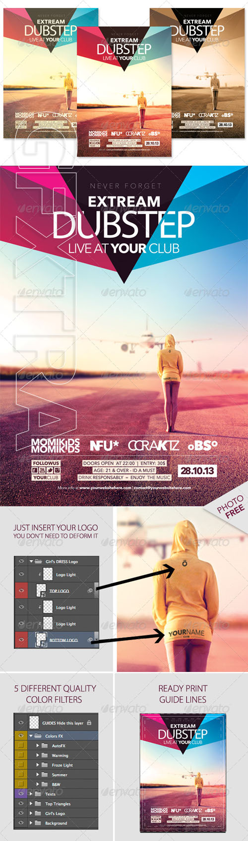 GraphicRiver - Dubstep Indie Flyer Teample