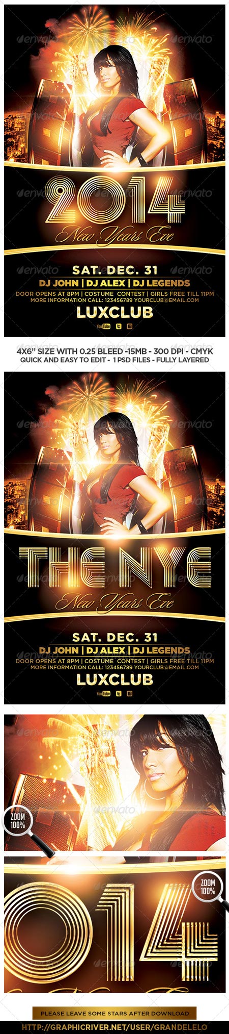 GraphicRiver 2014 New Years Eve Flyer 6112249