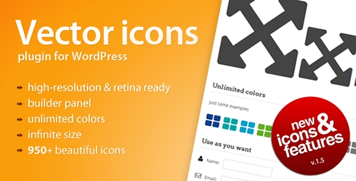 CodeCanyon - Vector Icons v1.5 for WordPress