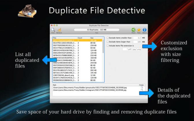 Duplicate File Detective v1.5 (Mac OS X)