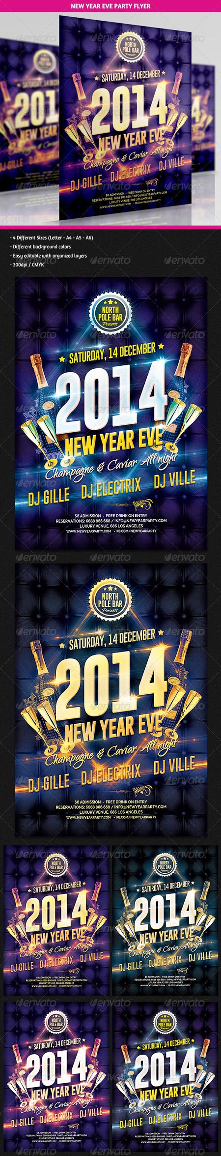 GraphicRiver New Year Eve Party Flyer 6265417