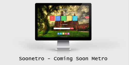 ThemeForest - Soonetro - Responsive Metro Coming Soon Theme - RIP