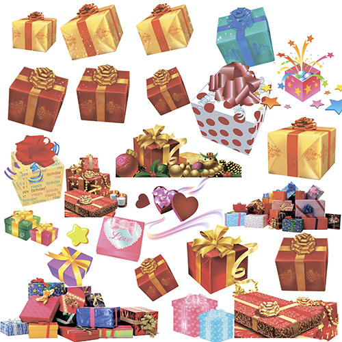 PSD Cliparts - Gift Wrapping 2014