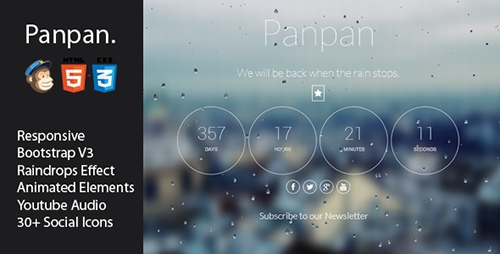 ThemeForest - Panpan - Responsive Coming Soon Template - RIP