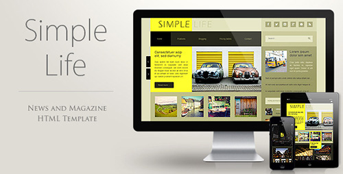 ThemeForest - Simple Life - Blog, News, Magazine HTML template - RIP