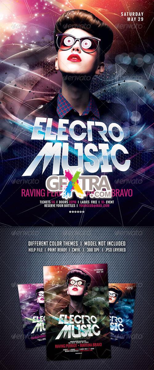 GraphicRiver - Electro Music Flyer