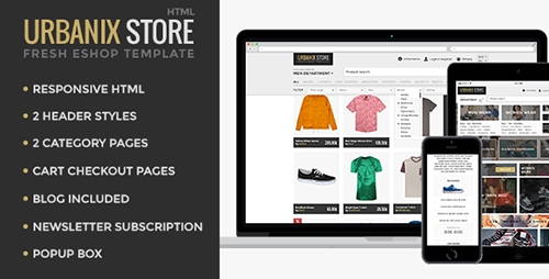 ThemeForest - Urbanix - HTML Store Shop Template - RIP