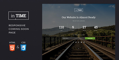 ThemeForest - inTime - Responsive Coming Soon Template - RIP
