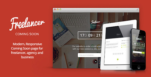 ThemeForest - Freelancer - Responsive Coming Soon Template - RIP