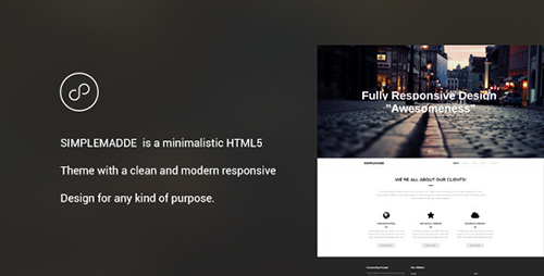 ThemeForest - SIMPLEMADE - Minimalistic Landing Page - RIP