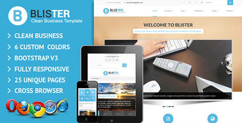 ThemeForest - BLISTER Clean & Business Site Template - RIP
