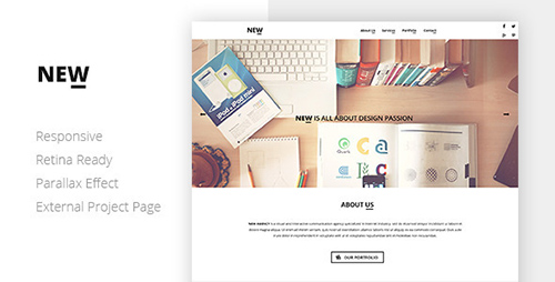 ThemeForest - NEW Creative One Page Template - RIP