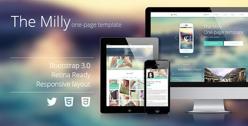 ThemeForest - The Milly - One Page Template - RIP