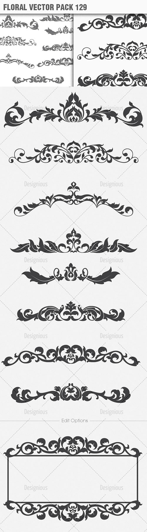 Floral Vector Pack 129