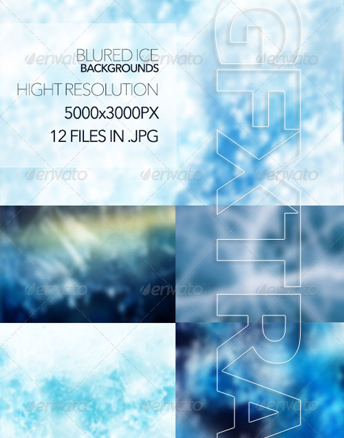 GraphicRiver - Blured Ice Backgrounds 6299583