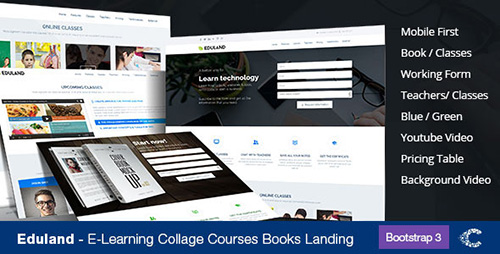 ThemeForest - Eduland - Collage Career HTML Landing Page - RIP