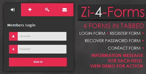 CodeCanyon - Zi-4-Forms v1.0 - CSS3 Forms