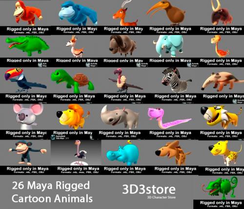 3D3store.com 26 Animals Collection