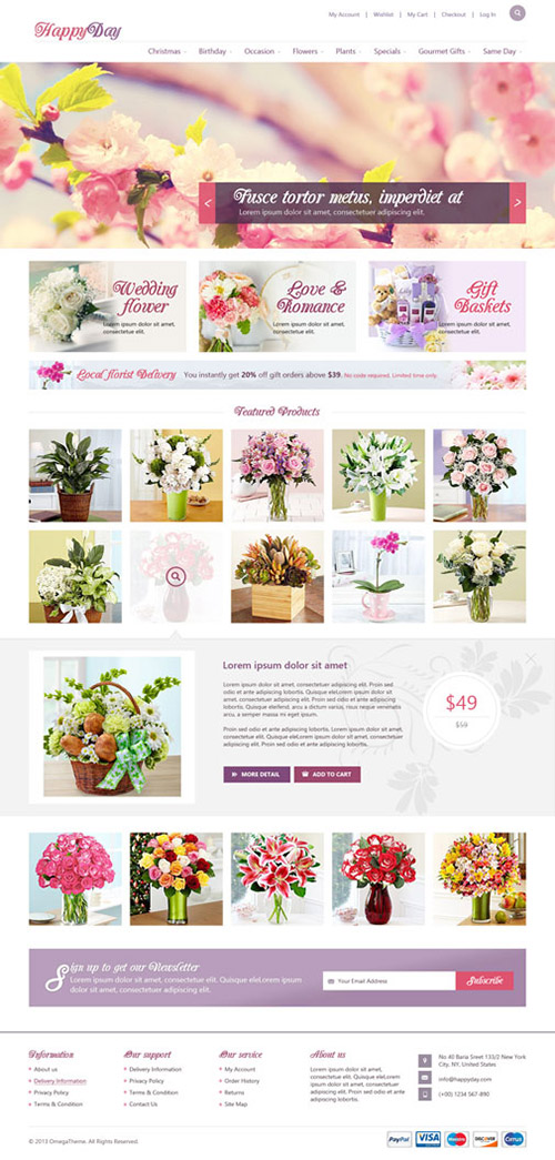OmegaTheme - OT Happyday - Joomla 2.5 Modern Flower Shop Template