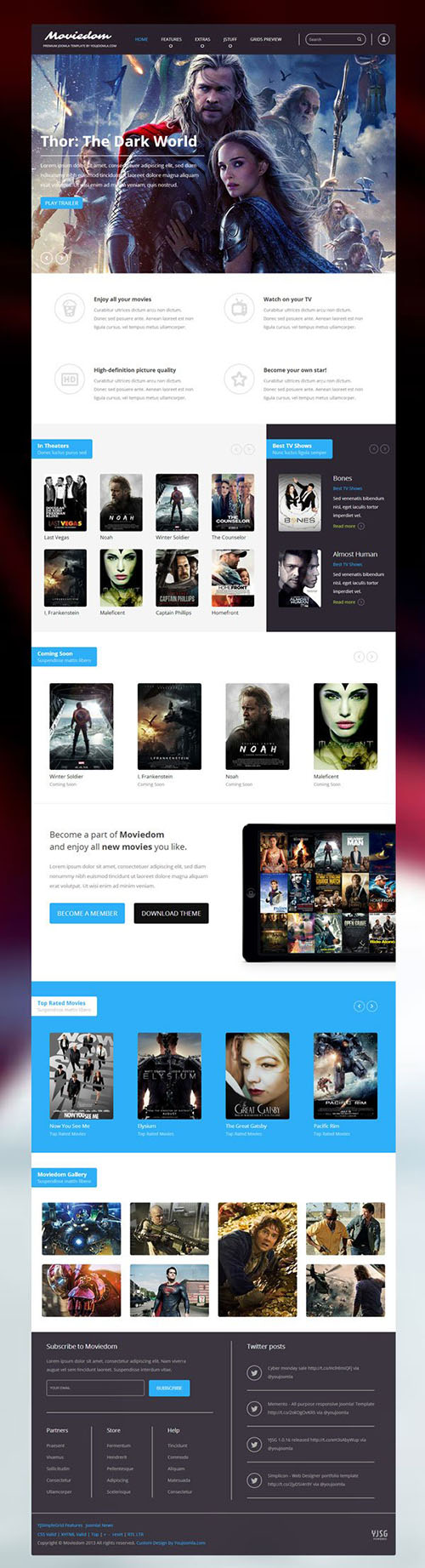 YouJoomla - YJ Moviedom - Joomla 1.7 & 2.5 Movies Template